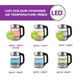 thumbnail image 2 of Salton Temperature Control Kettle & Tea Steeper 1.7L, 1500W, GK1758, 2 of 8