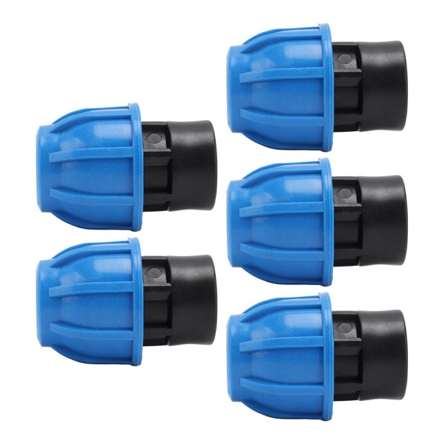 5 Pcs Raccords de Plomberie à Pousser pour Connecter, Pièces Droites à Filetage Femelle pour Tuyau d'Eau