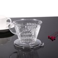 thumbnail image 4 of Filtre à Café, Porte-Filtre à Café Transparent, pour la Préparation du Café avec Outil à Café à Poignée, 4 of 8