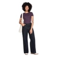 thumbnail image 2 of George Women's Rib Crew-Neck T-Shirt, 2 of 6