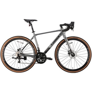 Trinx Sky 700C Road Bike for Men and Women, 18 Speed Hybrid Bike for Adults & Youth, 14+ years old,  Grey