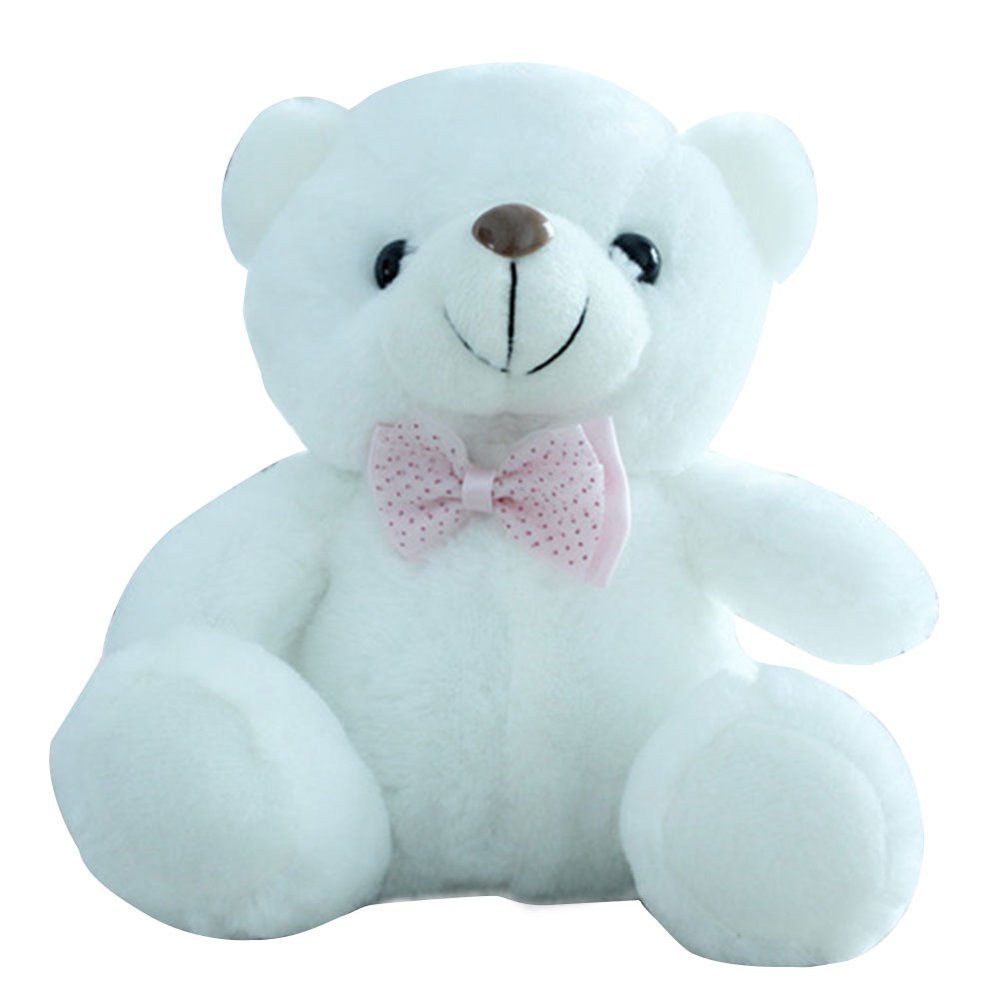 20cm LED Soft Stuffed Plush Luminous Teddy Bear Doll Colorful Glowing Animal Toys Children Kids Gifts