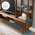thumbnail image 3 of Render TV Stand Entertainment Center Walnut, 3 of 7