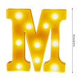 thumbnail image 3 of TopLLC Christmas Decor LED Letter Lights Sign Light Up For Home Party Wedding Decoration Light Up Letters Alphabet Letter Sign Battery Powered For Christmas Birthday Party Decoration warning light, 3 of 4