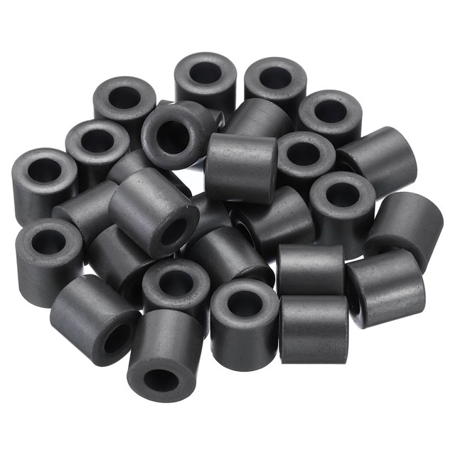 Unique Bargains Ferrite Toroid Core, Toroid Core 0.6' ODx0.3' IDx0.6' H, Black 30 Pack