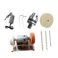 thumbnail image 3 of jinwen Mini Bench Grinder Bench Grinding Tool DIY Supplies Multifunction Sturdy Benchtop Sander Polisher for Tabletop Edge Polishing D, 3 of 8