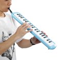 thumbnail image 4 of Melodica, Instrument d'Éducation Musicale Instrument de Musique à Vent Instrument Mélodique, pour les Enfants Débutants Bleu, 4 of 8