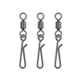 thumbnail image 1 of JP 50 Pcs Émerillons de Pêche à Baril Roulant Haute Résistance avec Clips Rapides, Connecteur de Vitesse pour Accessoires de Pêche en Eau Douce et Salée, Accessoires de Pêche Fiables (6), 1 of 7