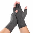 thumbnail image 1 of Gants de Compression Sans Doigts pour Rhumatoïde, Tunnel Carpien - Soutien pour Mains et Articulations, 1 of 5