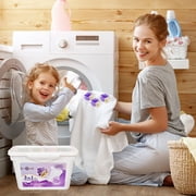 CQCYD Laundry Detergent Pods 50 Pack, Stain Remover Color Protector Freshener, Quick Dissolve Laundry Capsules for Top Front Load Washer, Long Lasting Scent Fabric Softener Pods