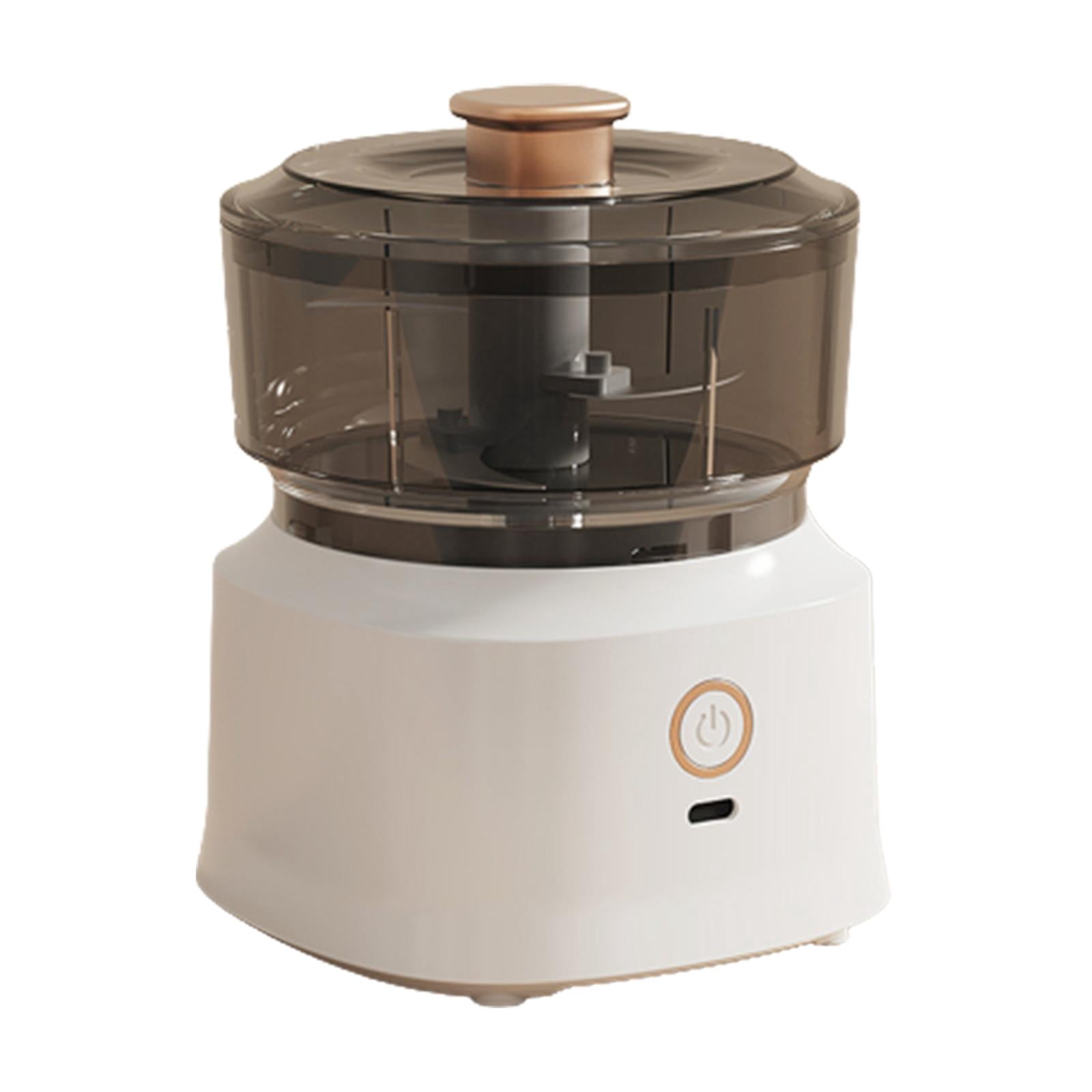 Rongfmy Food Processor Blender Chili Pepper Shredder 350ml Kitchen Tools Electric Garlic white