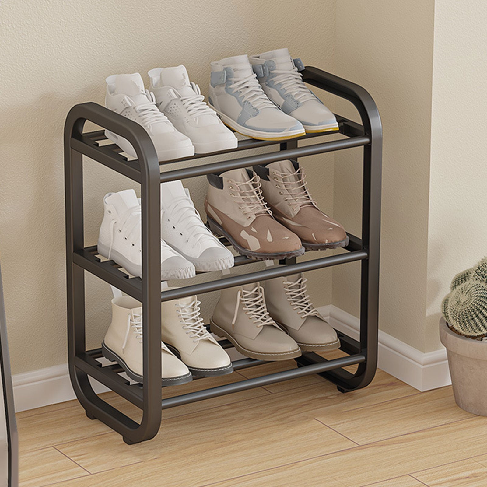 Chmadoxn Shoe Rack for Closet,Closet Organizers and Storage, Shoe Rack Dormitory Home Doorway Storage Artifact Multi Layer Fast Assembly Easy Shoe Rack Stainless steel Shoe Rack