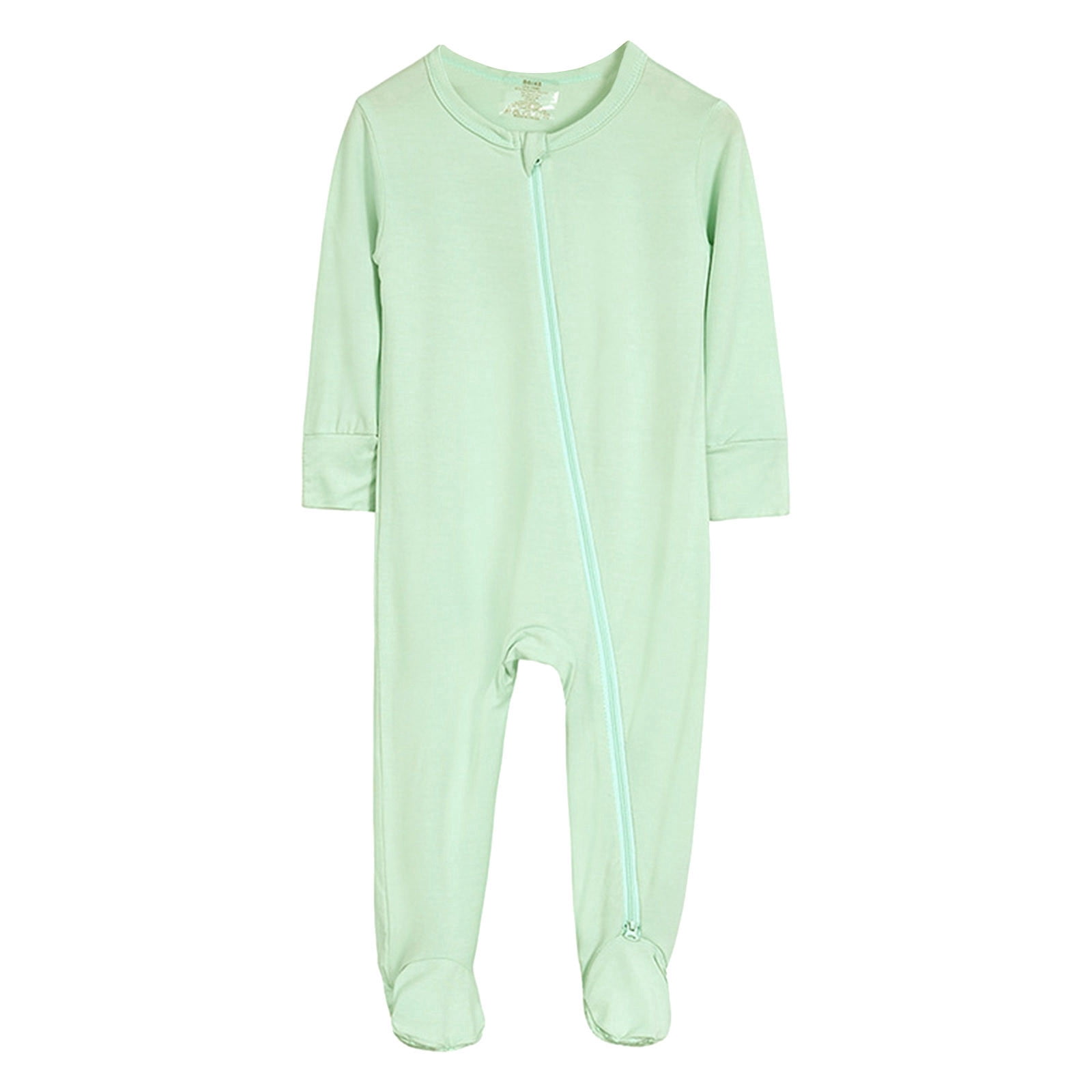 Combinaisons en Coton pour Garçons et Filles, Pyjamas à Pieds, Fermeture Éclair, Manches Longues, Dormeuse, Combinaison, Vêtements