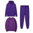 thumbnail image 1 of MeetoTime Women's 3 Piece Outfit Tracksuit Pullover Top Hooded Sweatshirt and Sweatpants Lounge Set, 1 of 5