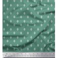 thumbnail image 1 of Soimoi Poly Georgette Fabric Dot & Geometric Ethnic Print Fabric by The Yard 52 Inch Wide, 1 of 3