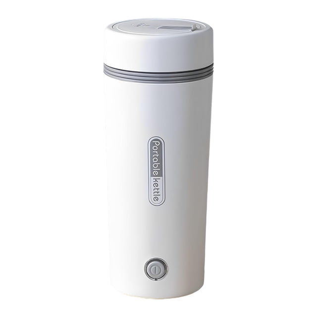 GROWTH TANK Portable Electric Heating Kettle Stainless Steel Tea Coffee Kettle Water Boiler white