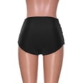 thumbnail image 5 of Riforla Swimsuit Bottoms for Women Plus Size High Rise Ruched Solid Color Bikini Briefs for Swim Bathing Suit Bottoms Black L, 5 of 5