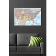 thumbnail image 4 of USA Map 2023 Wall Poster, 22.375" x 34", 4 of 4