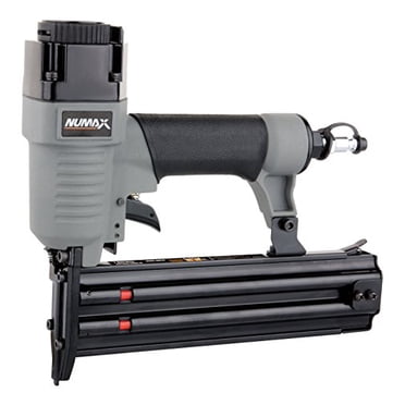 NuMax SBR50 Pneumatic 18-Gauge 2" Brad Nailer Ergonomic and Lightweight Straight Brad Gun with Reload Indicator for Moulding,