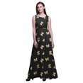 thumbnail image 1 of Bimba Robe Longue Sans Manches pour Femmes à Imprimé Papillons Style Chic Maxi-Robe-Xxx-Grand, 1 of 6