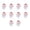 Multi-color-C, variant on Christmas Red Wine Glass Card Decoration Santa Hat Claus Party Card Wine Glass Decoration Shopping Mall Restaurant