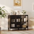 thumbnail image 2 of Kojooin Buffet Moderne avec Rangement à Porte en Verre, Tiroirs et Tablettes Ajustables pour Cuisine Ou Salle à Manger, 2 of 8