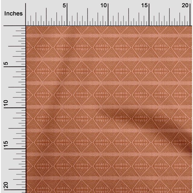 oneOone Georgette Viscose Fabric Geometric Block Decor Fabric Printed BTY 42 Inch Wide