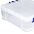 thumbnail image 4 of Really Useful Box Stackable 8.1 Liter Plastic Storage Container Bin with Snap Lid & Built-in Clip Lock Handles for Home & Office, 4 of 6