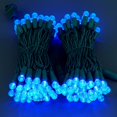 thumbnail image 2 of Blue One-Piece G12 Raspberry Christmas Lights 140 Count 48 Feet, 2 Sets 70 LED 24 ft High Waterproof UL Certified String Light (Blue), 2 of 8
