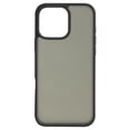 thumbnail image 3 of onn for iPhone 16 Pro Max Translucent Hard Shell Bumper Phone Case for iPhone 16 Pro Max, Black, 3 of 5