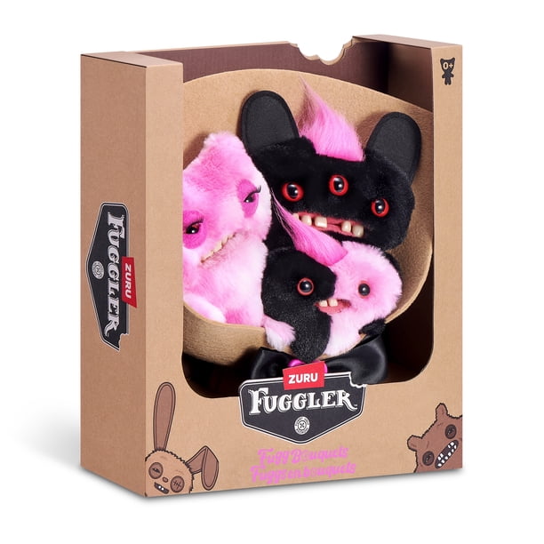 Fuggler FUGGALICIOUS　箱・内袋付き　ぬいぐるみ 3体セット Fuggler Bouquet Set of 3 Stuffed Plush Toys (Munch Munch, Reek-o