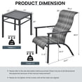 thumbnail image 2 of Gymax Ensemble Bistro en Rotin 3 Pcs Ensemble de Meubles de Patio avec Table Gris Mixte, 2 of 9