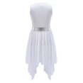 thumbnail image 4 of Yartina Robe de Danse Asymétrique pour Filles, Tunique de Prière Lituricale, Violet 8, 4 of 6