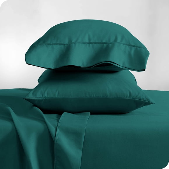 Bare Home Microfiber Pillow Cases - Standard/Queen Size Set of 2 - Cooling Pillowcases - Double Brushed - Emerald Pillowcases 2 Pack - Easy Care (Standard Pillowcase Set of 2, Emerald)