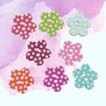 thumbnail image 2 of MasteelfCA 200pcs Colorful Wooden Buttons Dotted Plum Shaped Buttons 2 Holes for Sewing Crafting, 2 of 7