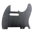 thumbnail image 4 of 2x Black/Silver 8 Hole Tele Guitar Pickguard Metal Pick Guard for Standard Pickguard Replacement, 4 of 5