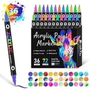 LSLJS Paint Markers 24/48/36 Colors Paint Pens Acrylic Markers 1.5mm Round Tip Paint Pen Acrylic Paint Pens for Painting 10ml Home Accessories