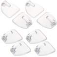 thumbnail image 3 of 8pcs Clear Wall Hooks Sticky Hanging Hooks Towel Hooks for Bathroom Kitchen, 3 of 9