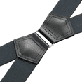 thumbnail image 3 of Buyless Fashion Suspenders for Men - 48 Elastic Adjustable Straps 1 1/4 - X Shape, 3 of 7