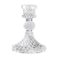 thumbnail image 2 of French Relief Glass Candlestick With Medieval High Tables Atmospheres Candlestick Home Dining Room Decoration, 2 of 6