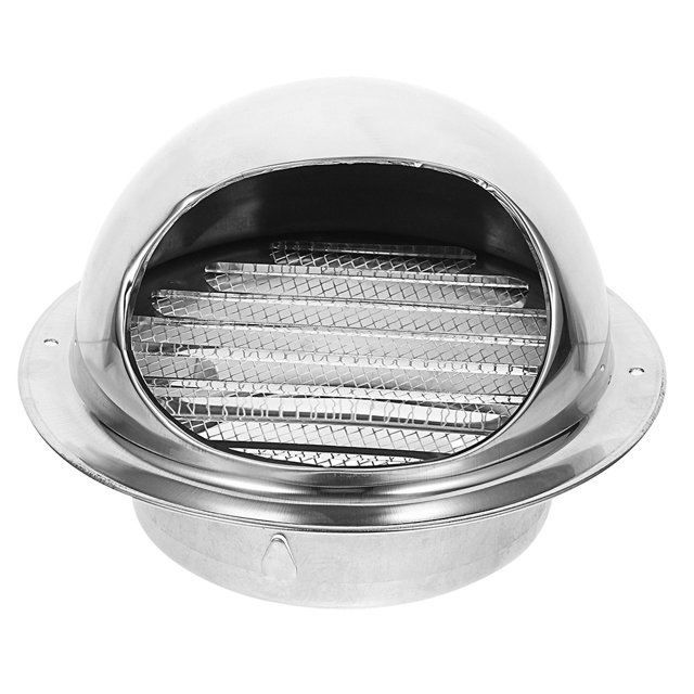 Capuchon d'Évent d'Évacuation en Acier Inoxydable Monté au Mur, Housse d'Évent Imperméable de Remplacement pour Sortie d'Évent d'Air Extérieur, Capuchon de Ventilation Extérieur, Facile à Installer