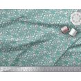 thumbnail image 2 of Soimoi Poly Georgette Fabric Leaves & Floral Block Decor Fabric Printed Yard 42 Inch Wide, 2 of 3