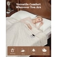 thumbnail image 2 of King Size Electric Heated Blanket - Dual Controls Sherpa Tufted Blanket - 10 Heat Levels & Timer, Fast Heating, LCD Controller, ETL Certified, Machine Washable, White, 90x100 Inches, 2 of 6
