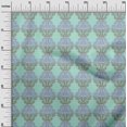 thumbnail image 3 of oneOone Rayon Mint Green Fabric Asian Traditional Block Sewing Material Print Fabric By The Yard 56 Inch Wide, 3 of 4
