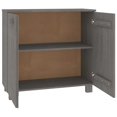 thumbnail image 2 of vidaXL Sideboard HAMAR Light Grey 85x35x80 cm Solid Wood Pine, 2 of 5