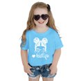 thumbnail image 4 of Chemises pour Bébé Fille Grandes Tailles Enfants Filles Imprimé Graphique Mignon Col Rond Manches Courtes T-Shirt Décontracté d'Été, 4 of 4