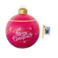thumbnail image 1 of EGNMCR Christmas Decorations Savings! PVC Inflatable Christmas Ball With Large Weight Stand Firmly On The Yard, 24 Inch Large Outdoor Decorated Ball With, Remote For Yard & Pool Decorations, 1 of 2
