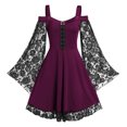 thumbnail image 1 of Jsaierl Costume Renaissance pour Femmes Vintage Médiéval Élégant Gothique Robes Maxi Cosplay Fête Steampunk Robe de Bal Robe Chemise, 1 of 5
