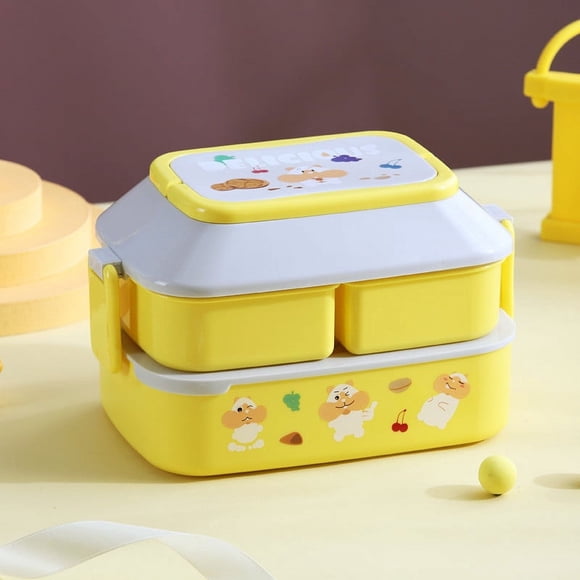 Up to 50% off ! TopLLC Double-layer Compartmented Lunch Box Student Insulated Lunch Box Microwave Portable Portable Compartmented Lunch Box on Clearance