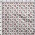 thumbnail image 4 of oneOone Tissu Blanc en Polyester Spandex à Motifs Floraux, Tissu pour Robe, Tissu Imprimé au Mètre, 56 Pouces de Large, 4 of 4